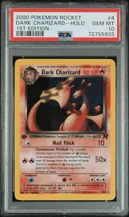 Dark Charizard PSA 10 graded card
